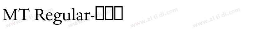 MT Regular字体转换